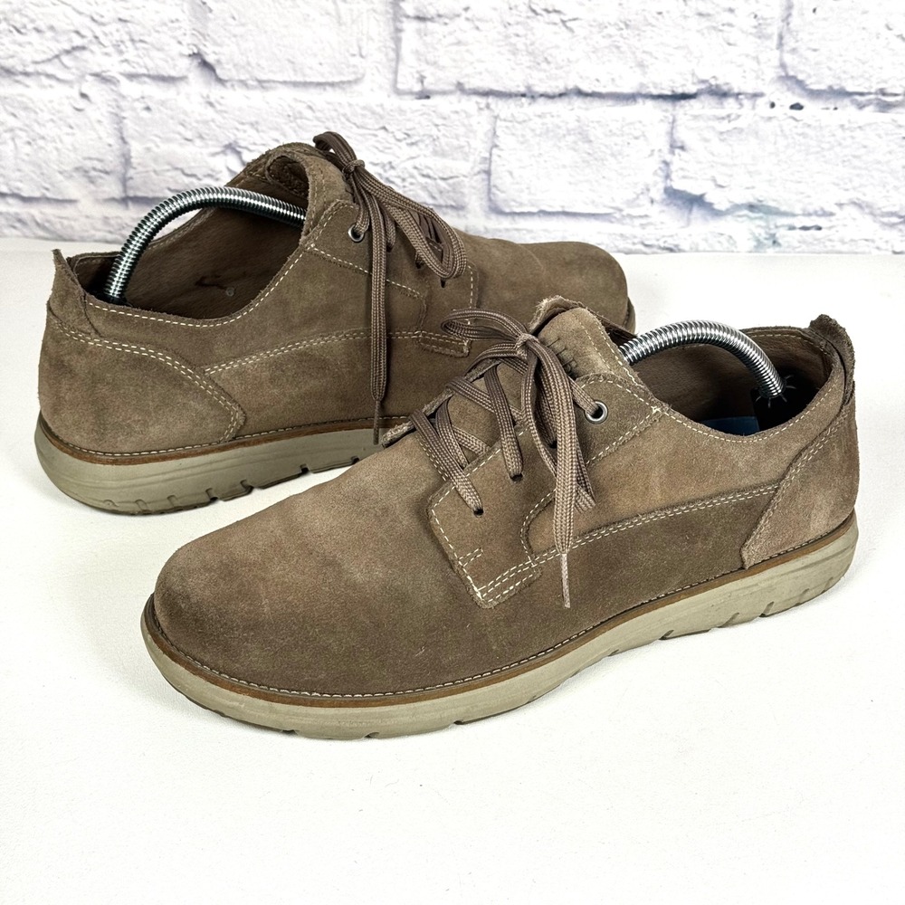LL Bean Mens Suede Oxford Shoes Brown Lace Up Mill Creek Sz 11 Medium Casual Vtg